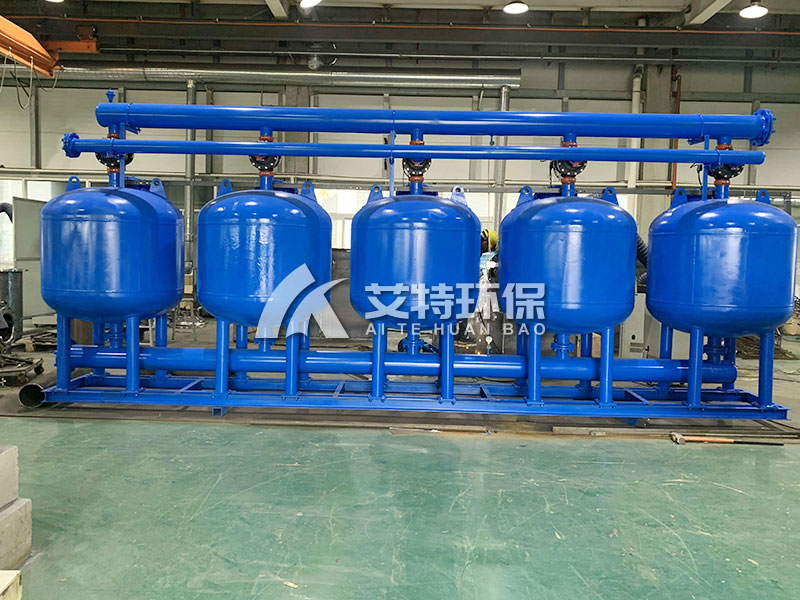 铁锂单元循环冷却水站：浅层砂过滤器提高水质、降低浊度